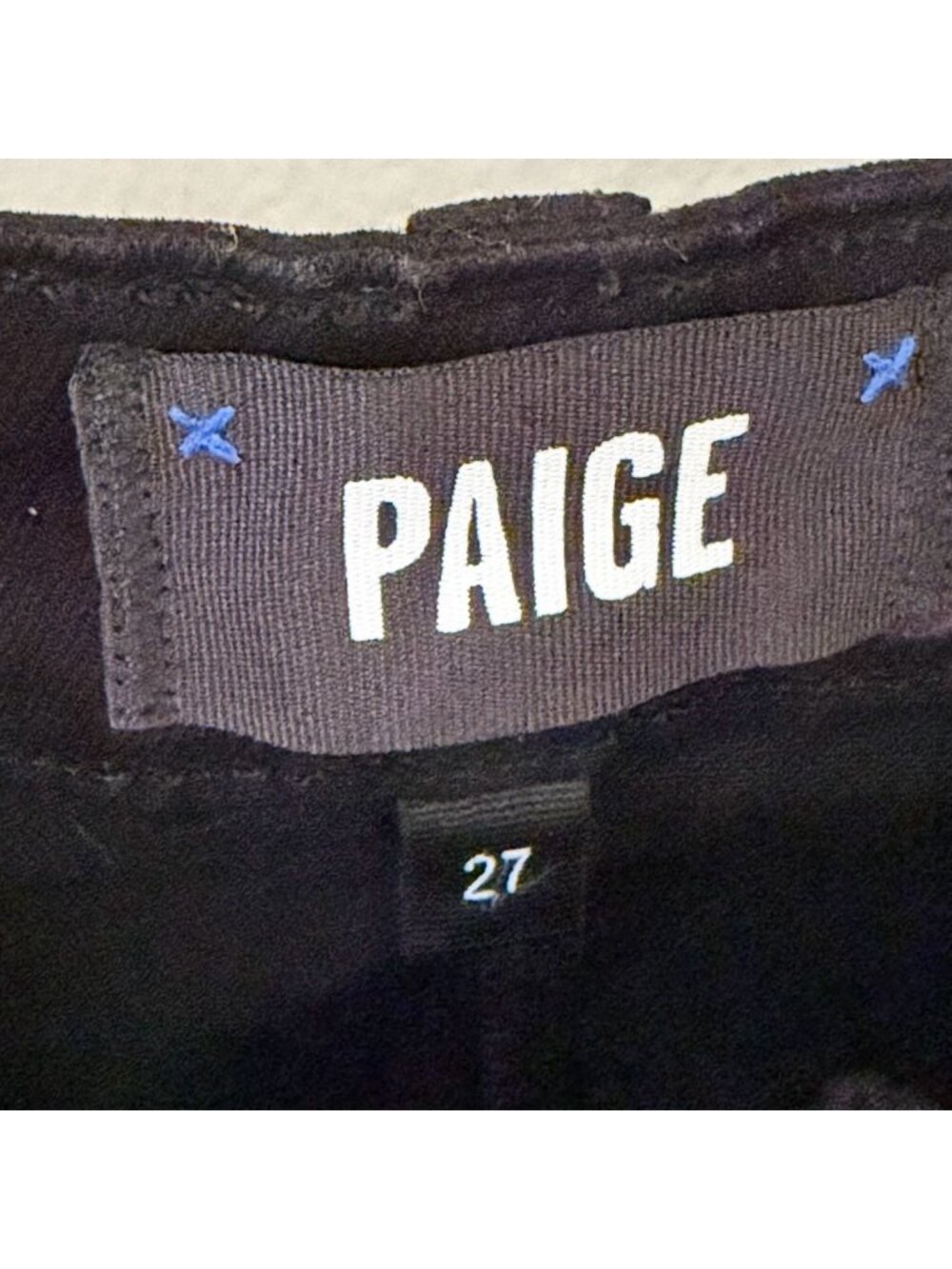 NWT PAIGE Genevieve Flare Jeans Black Shadow High Rise Size 27 - Picture 8 of 12